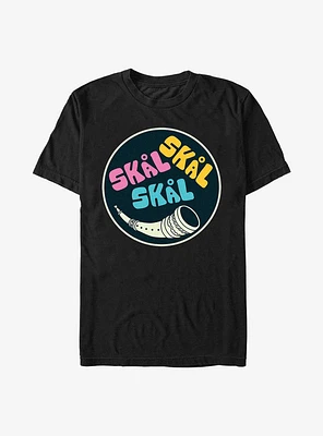 Marvel Thor: Love And Thunder Skal Badge T-Shirt