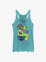 Marvel Thor: Love And Thunder New Asgard Neon Icons Womens Tank Top