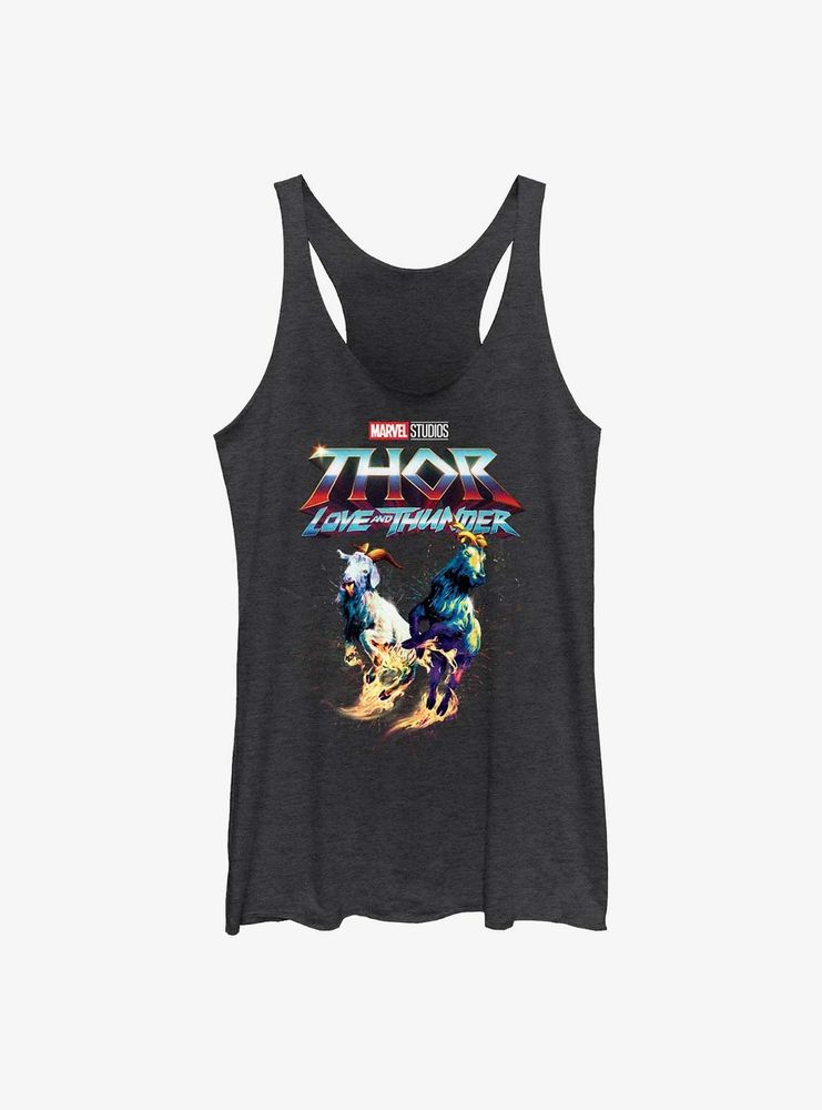 Marvel Thor: Love And Thunder Rainbow Goats Womens Tank Top