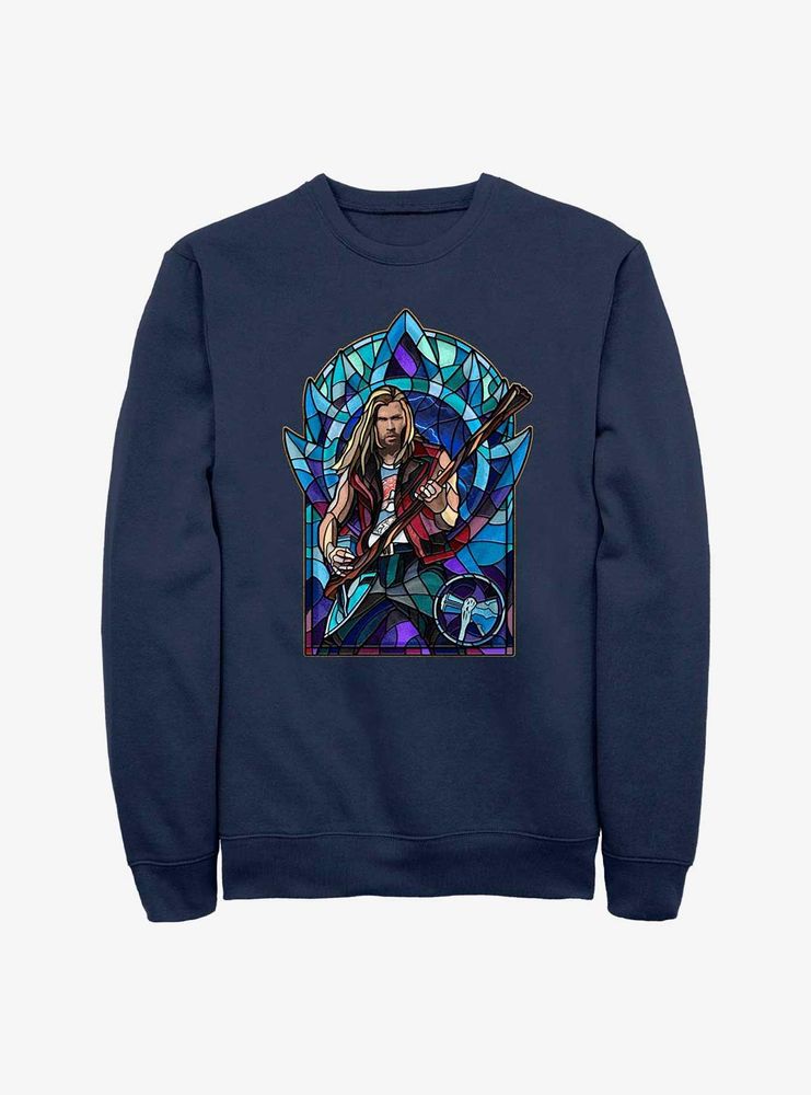 Marvel Thor: Love And Thunder Stained Glass Rocker Sweatshirt