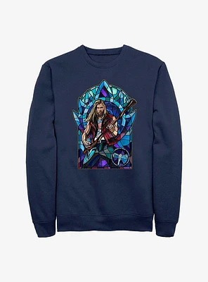 Marvel Thor: Love And Thunder Stained Glass Rocker Sweatshirt