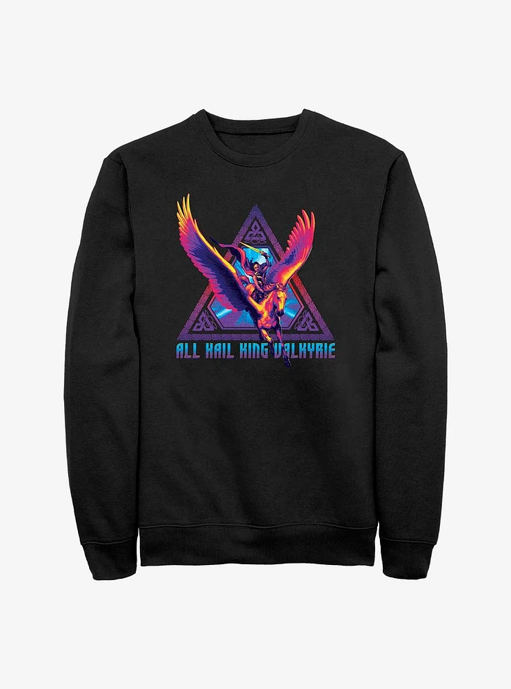Marvel Thor: Love And Thunder All Hail King Valkyrie Badge Sweatshirt