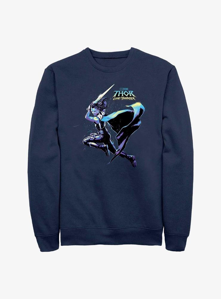 Marvel Thor: Love And Thunder Valkyrie Hero Shot Sweatshirt