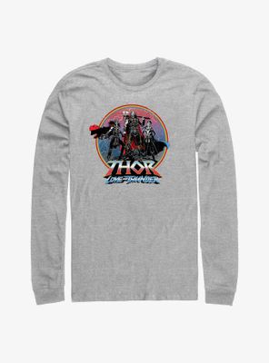 Marvel Thor: Love And Thunder Asgardians Circle Badge Long Sleeve T-Shirt