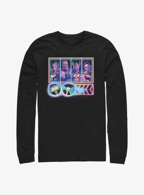 Marvel Thor: Love And Thunder Neon Character Select Long Sleeve T-Shirt