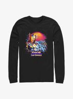 Marvel Thor: Love And Thunder Synthwave Sunset Long Sleeve T-Shirt