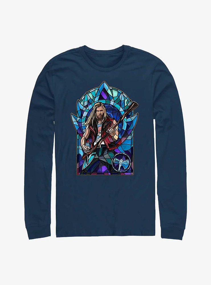 Marvel Thor: Love And Thunder Stained Glass Rocker Long Sleeve T-Shirt