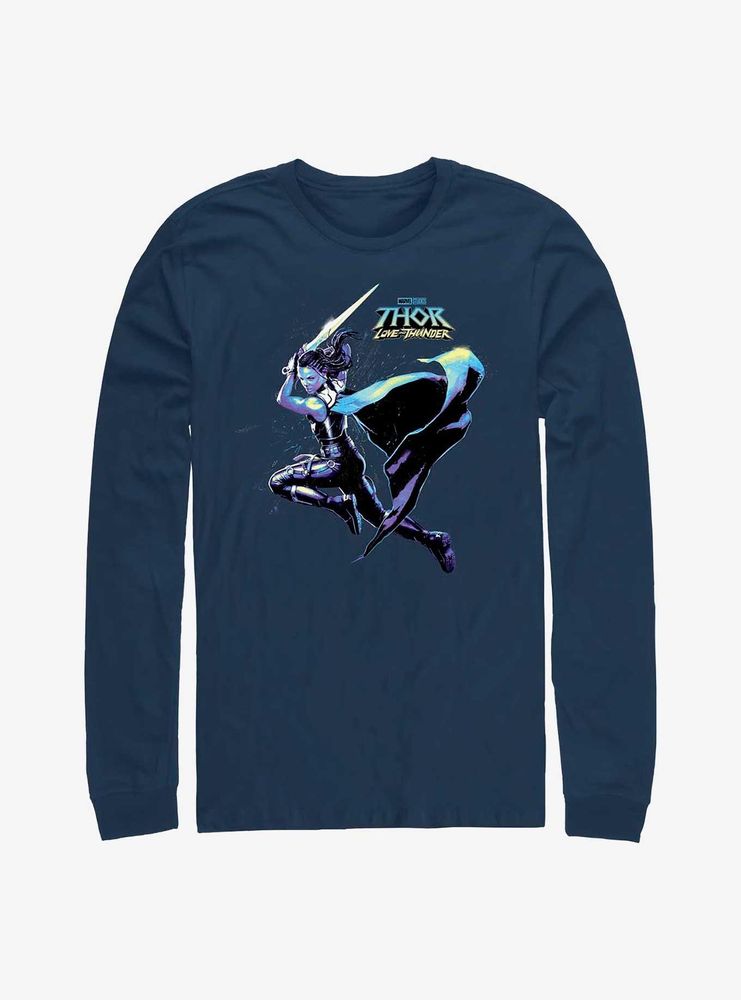 Marvel Thor: Love And Thunder Valkyrie Hero Shot Long Sleeve T-Shirt