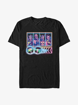 Marvel Thor: Love And Thunder Neon Character Select T-Shirt
