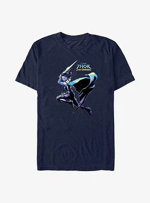 Marvel Thor: Love And Thunder Valkyrie Hero Shot T-Shirt