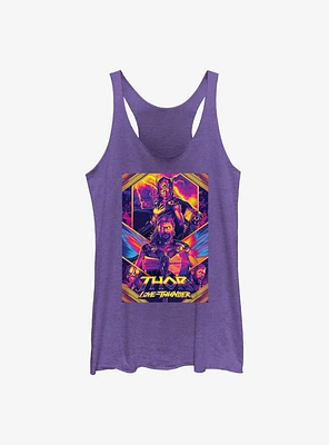 Marvel Thor: Love And Thunder Neon Poster Womens Tank Top