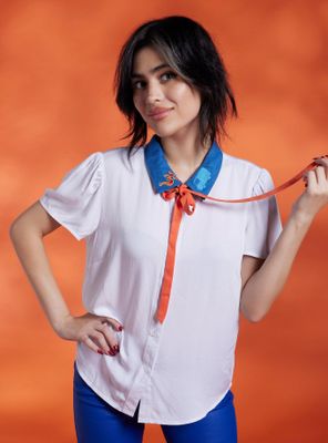 Scooby-Doo! Fred Girls Woven Button-Up