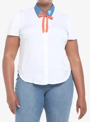Scooby-Doo! Fred Girls Woven Button-Up Plus