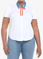 Scooby-Doo! Fred Girls Woven Button-Up Plus