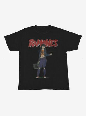 Ramones Punk Rock Girl Boyfriend Fit Girls T-Shirt