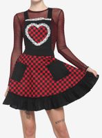 Black & Red Checkered Heart Skirtall