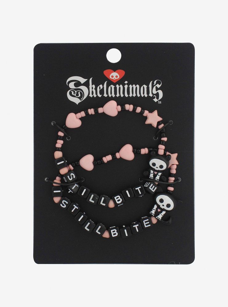 Skelanimals I Bite Beaded Best Friend Bracelet Set