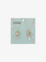 Studio Ghibli My Neighbor Totoro Sakura Crystal Best Friend Necklace Set