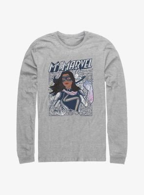 Marvel Ms. Doodle Kamala Long-Sleeve T-Shirt