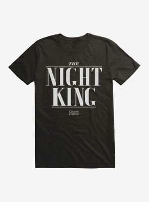 Game Of Thrones Bold Font Night King T-Shirt