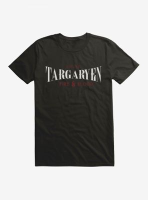 Game Of Thrones Fire And Blood Tagaryen T-Shirt