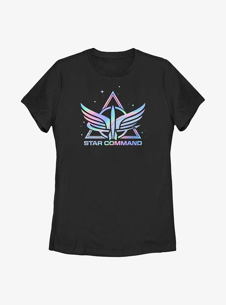 Disney Pixar Lightyear Star Command Rainbow Womens T-Shirt