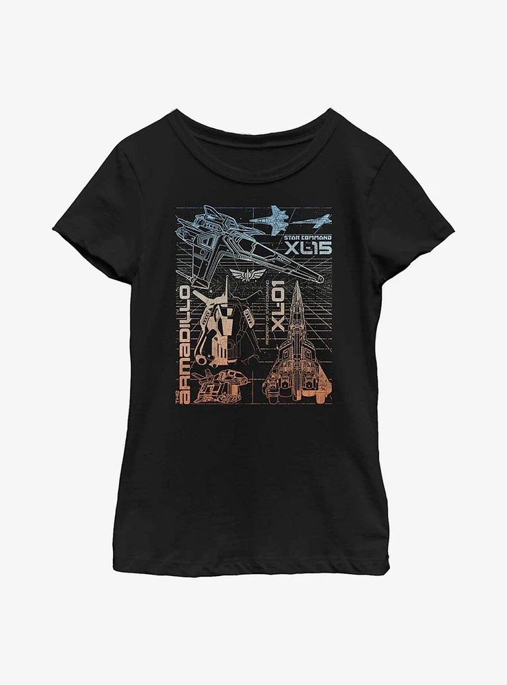 Disney Pixar Lightyear Ships Youth Girls T-Shirt