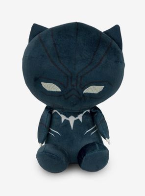 Marvel Black Panther Kawaii Full Body Sitting Pose Plush Squeaker Dog Toy