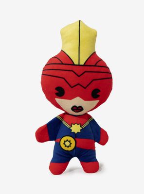 Marvel Captain Marvel Kawaii Standing Pose Plush Squeaker Dog Toy