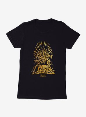 Game Of Thrones The Throne Outline Womens T-Shirt