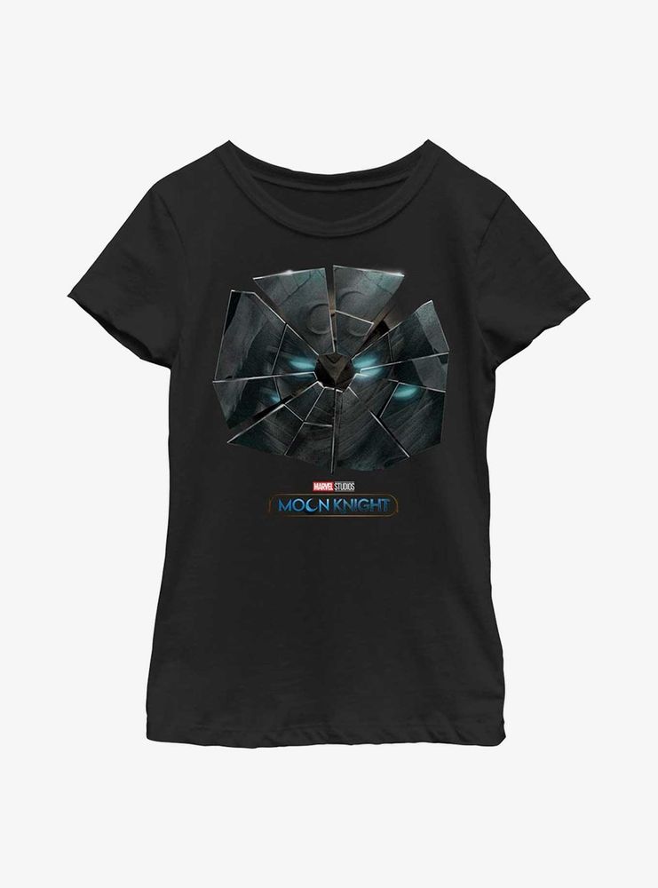 Marvel Moon Knight Broken Glass Youth Girls T-Shirt