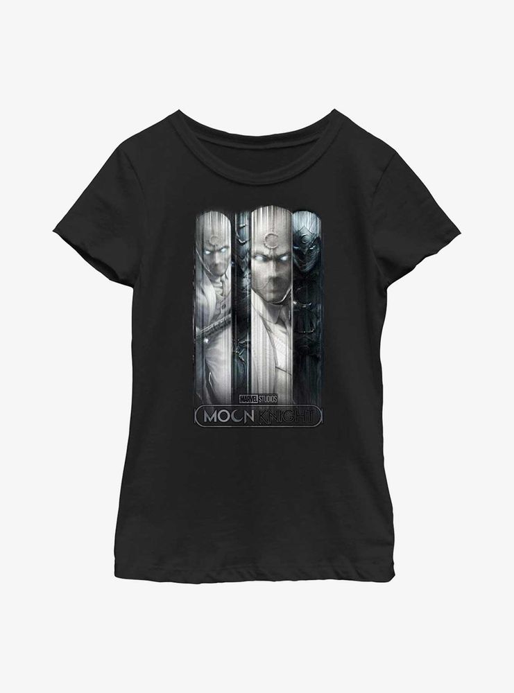 Marvel Moon Knight Glass Panels Youth Girls T-Shirt