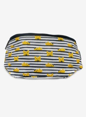 Disney Winnie The Pooh Peeking Stripes White Black Fanny Pack