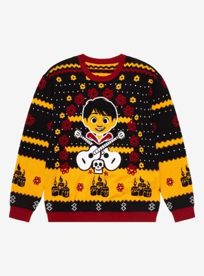 Disney Pixar Coco Miguel Icons Light-Up Holiday Sweater - BoxLunch Exclusive