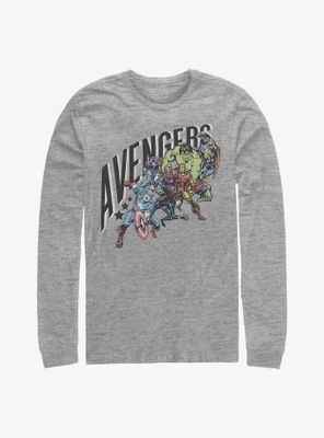 Marvel Avengers Pastel Group Long Sleeve T-Shirt