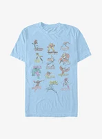 Marvel Avengers Character Chart T-Shirt