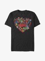 Marvel Avengers Hero Heart T-Shirt