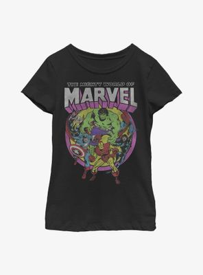 Marvel Avengers Mighty World Heroes Youth Girls T-Shirt