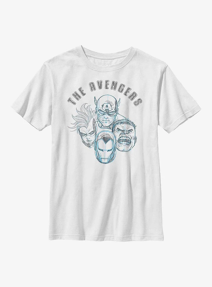 Marvel Avengers Sketch Youth T-Shirt