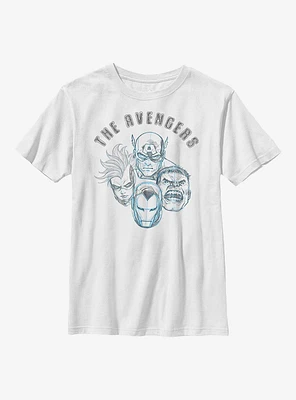 Marvel Avengers Sketch Youth T-Shirt