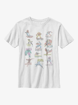 Marvel Avengers Character Chart Youth T-Shirt