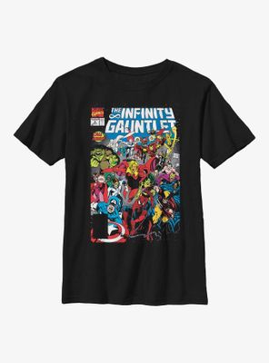 Marvel Avengers Infinity Gauntlet Comic Cover Youth T-Shirt