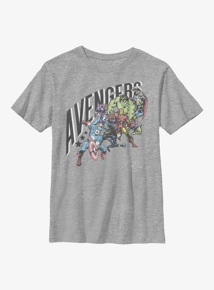 Marvel Avengers Pastel Group Youth T-Shirt