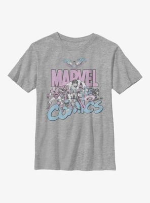 Marvel Avengers Pastel Group Attack Youth T-Shirt