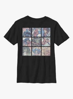 Marvel Avengers Square Comic Panels Youth T-Shirt