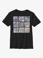 Marvel Avengers Square Comic Panels Youth T-Shirt