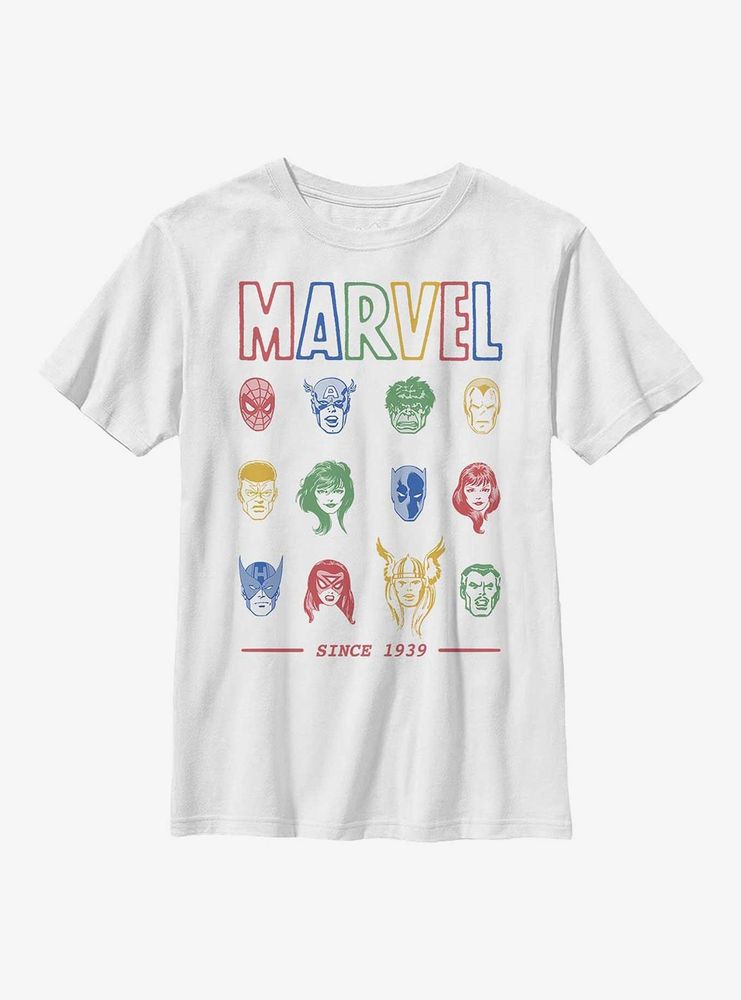 Marvel Avengers Faces Youth T-Shirt