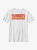 Marvel Avengers Retro Line Title Youth T-Shirt