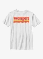Marvel Avengers Retro Line Title Youth T-Shirt
