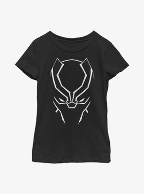 Marvel Black Panther Face Youth Girls T-Shirt